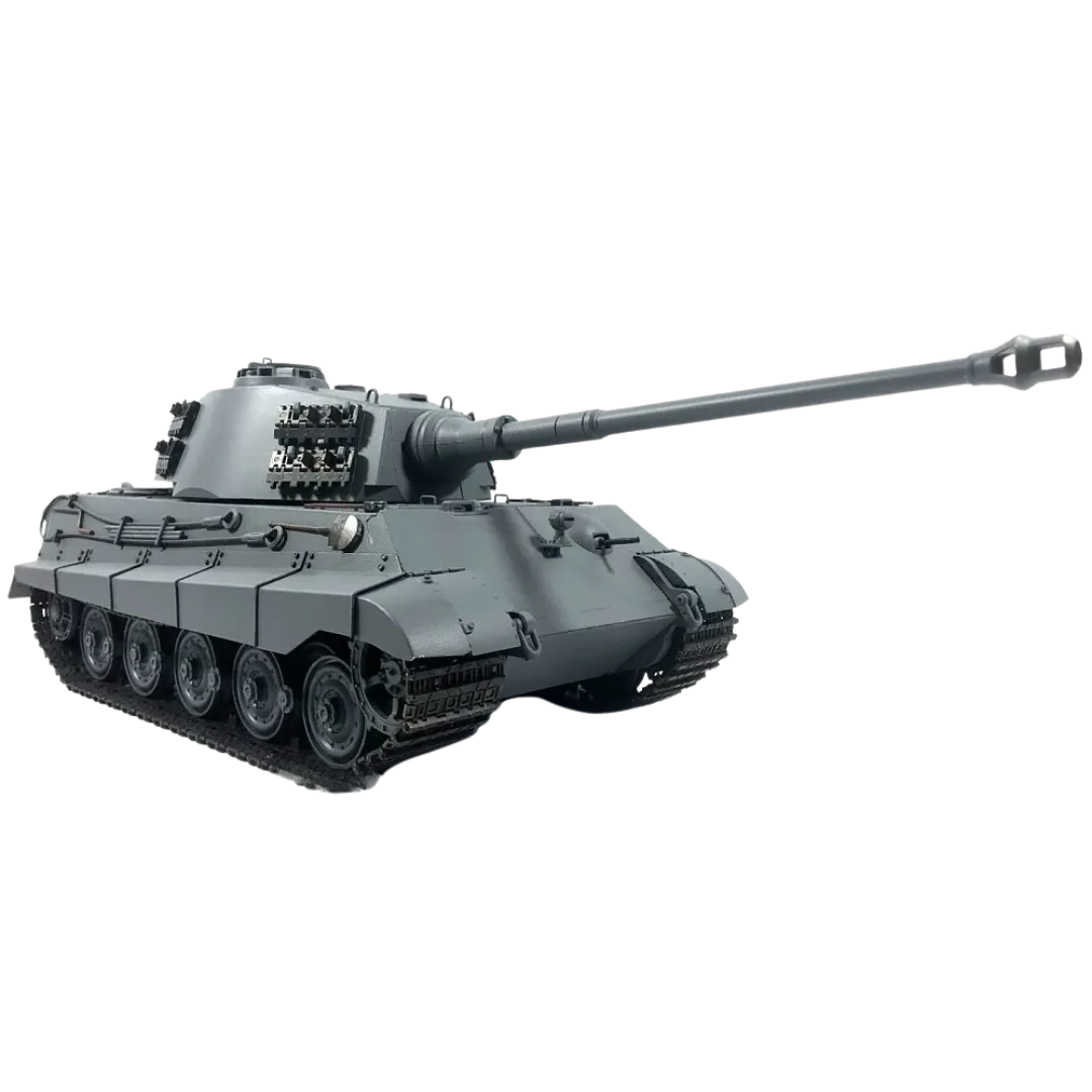 IR Mato German King Tiger German Grey Metal 1/16 Scale Heavy Battle Tank RTR