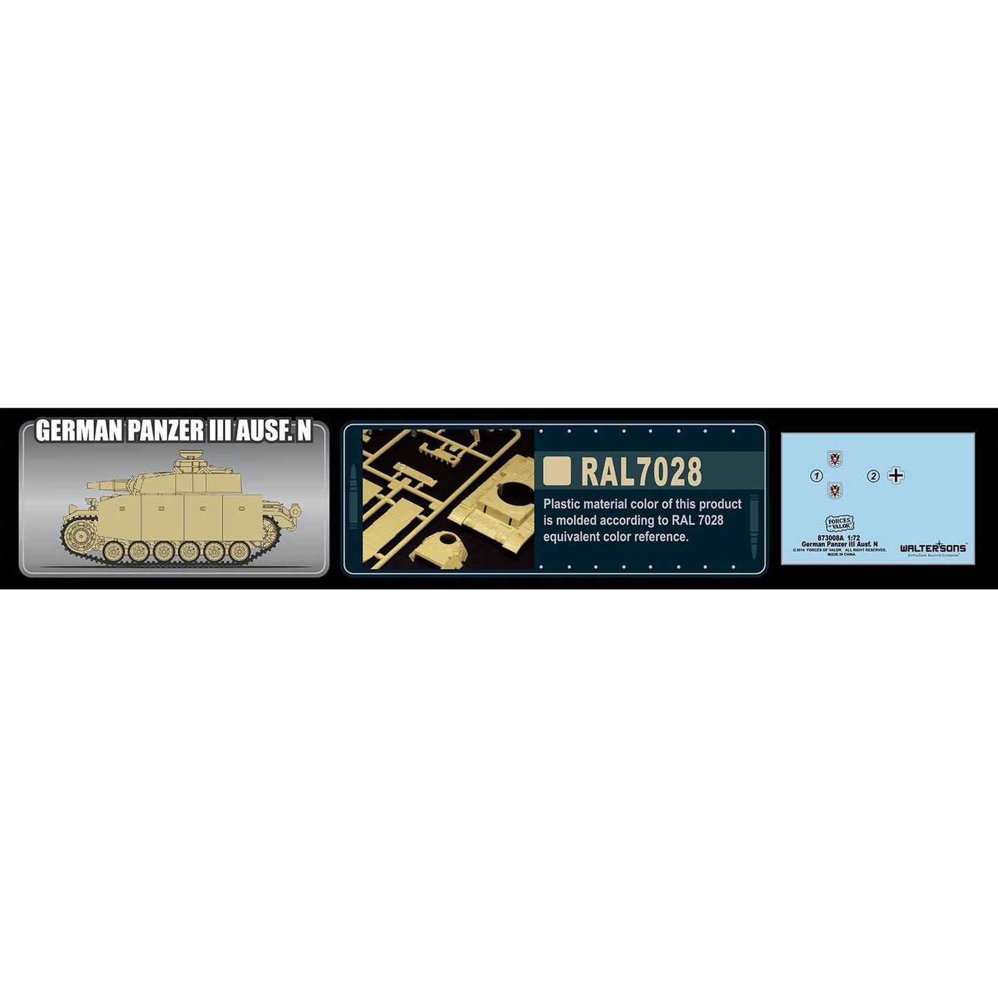 1:72nd Kit German Panzer III Ausf. N - Norway, May of 1945 - Taigen Tanks