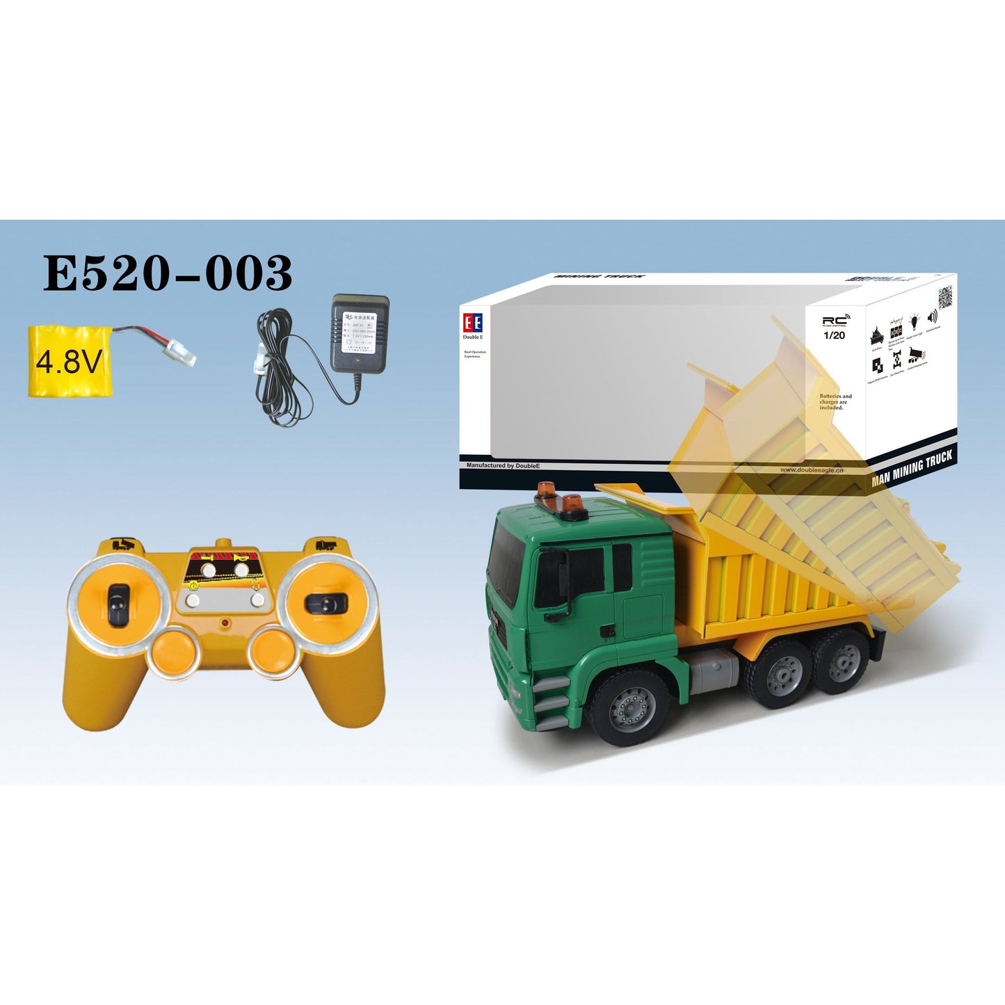 2.4GHz RTR RC Construction - 1/20th Scale Dump Truck