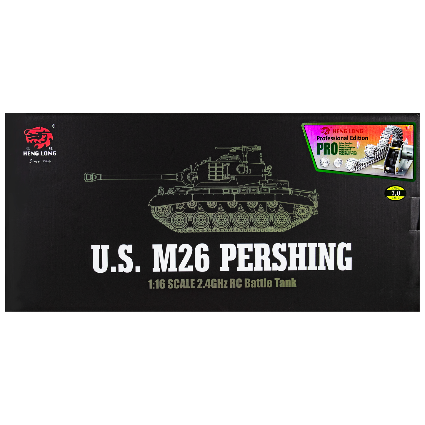 Heng Long M26 Pershing Snow Leopard Pro Edition with 7.0 Electronics BB/IR
