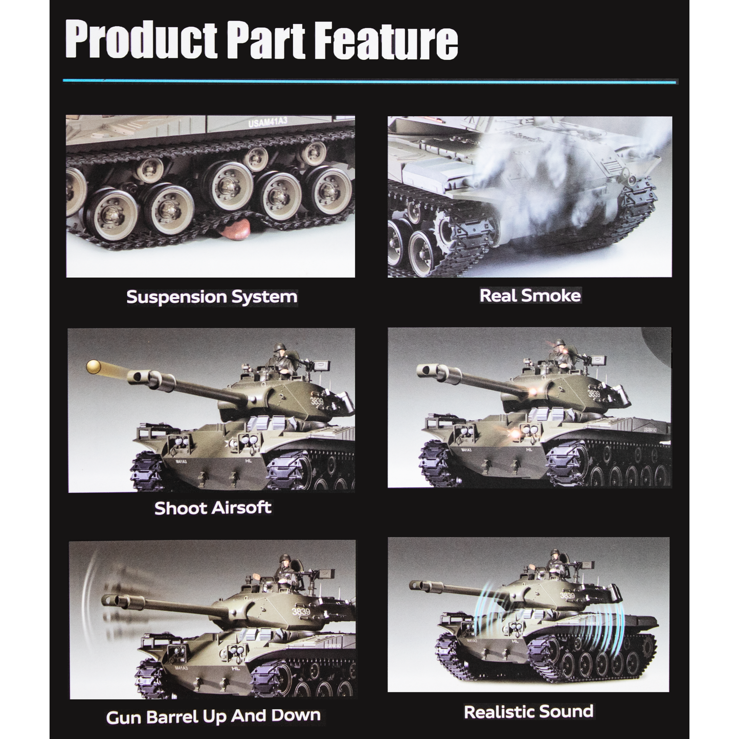 Heng Long M41A3 Walker Bulldog Pro Edition with 7.0 Electronics BB/IR