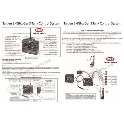 Taigen V3 2.4GHz Motherboard & Sound Card (Choose Sounds) - Taigen Tanks